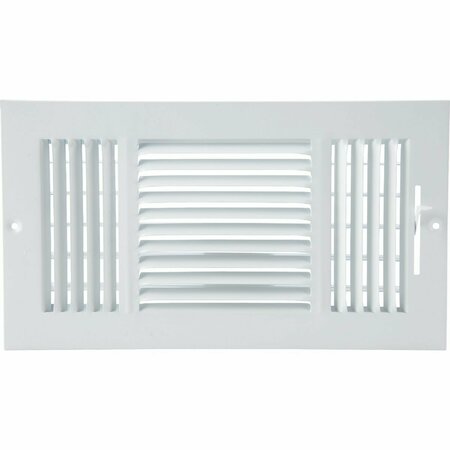 HOME IMPRESSIONS White Steel 7.76 In. Wall Register 3SW1206WH-AB